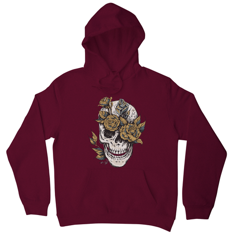 Flower skull hoodie - Graphic Gear