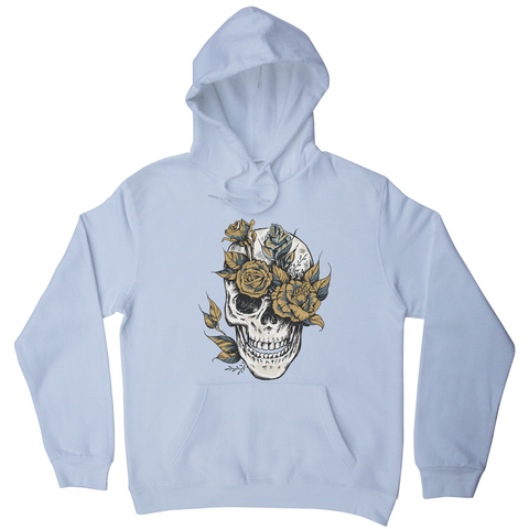 Flower skull hoodie - Graphic Gear