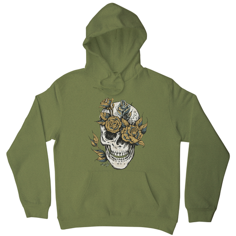 Flower skull hoodie - Graphic Gear