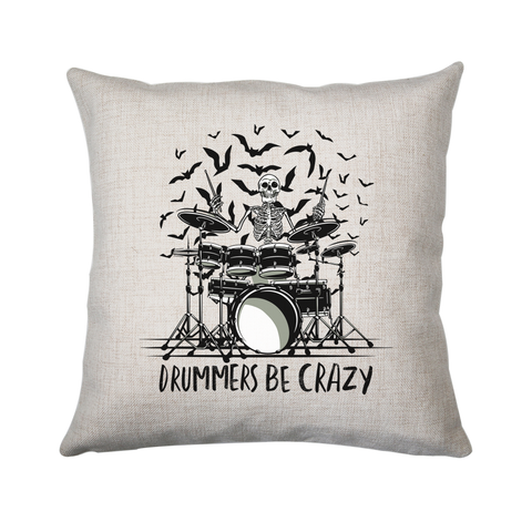 Drummers be crazy cushion cover pillowcase linen home decor - Graphic Gear