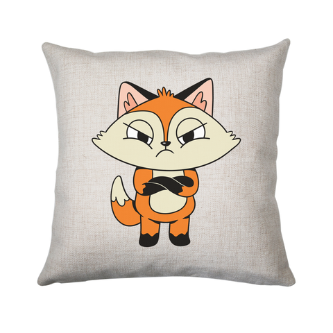 Angry fox cushion cover pillowcase linen home decor - Graphic Gear
