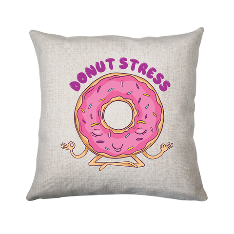 Donut stress cushion cover pillowcase linen home decor - Graphic Gear