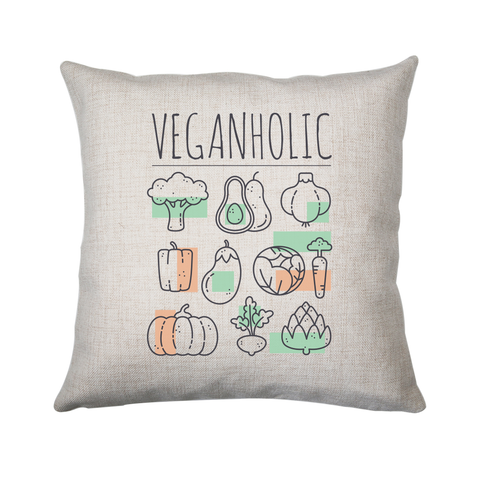 Veganholic cushion cover pillowcase linen home decor - Graphic Gear