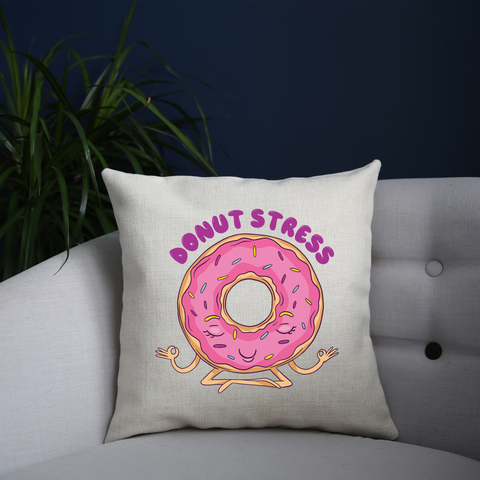 Donut stress cushion cover pillowcase linen home decor - Graphic Gear