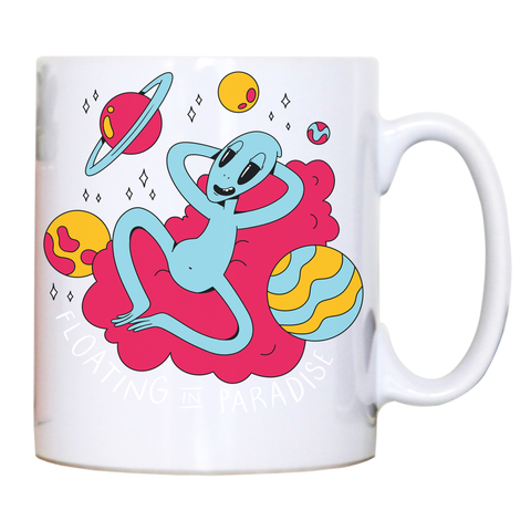 Chilling alien mug coffee tea cup - Graphic Gear