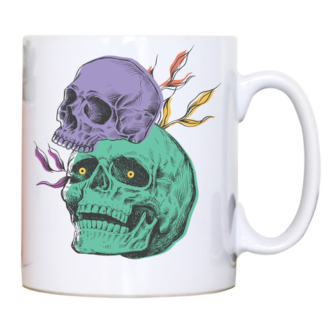Creepy skulls mug coffee tea cup - Graphic Gear