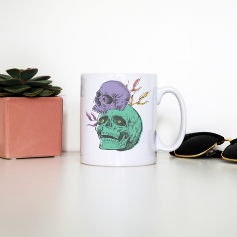 Creepy skulls mug coffee tea cup - Graphic Gear
