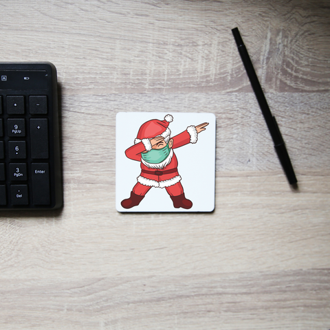 Dabbing santa claus coaster drink mat - Graphic Gear