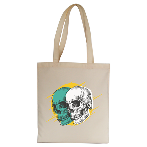 Skull set tote bag canvas shopping - Graphic Gear