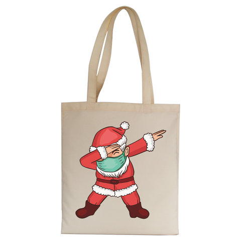 Dabbing santa claus tote bag canvas shopping - Graphic Gear