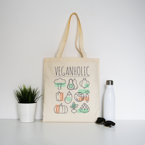 Veganholic tote bag canvas shopping - Graphic Gear