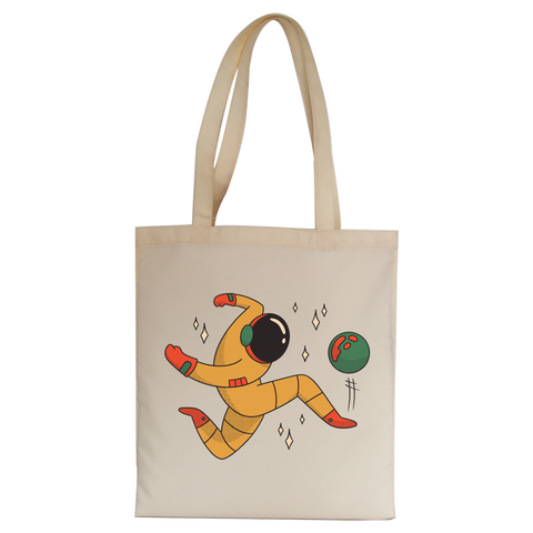 Astronaut soccer tote bag canvas shopping - Graphic Gear