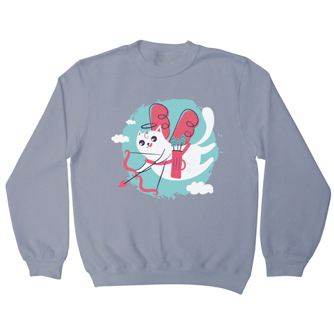 Cupid cat sweatshirt - Graphic Gear