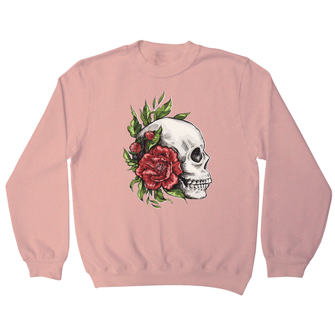 Skull roses sweatshirt - Graphic Gear
