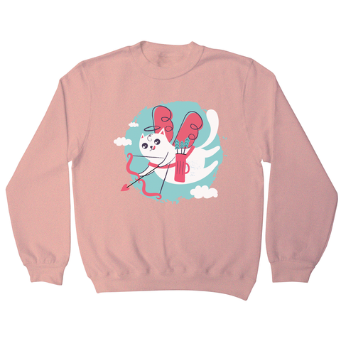 Cupid cat sweatshirt - Graphic Gear