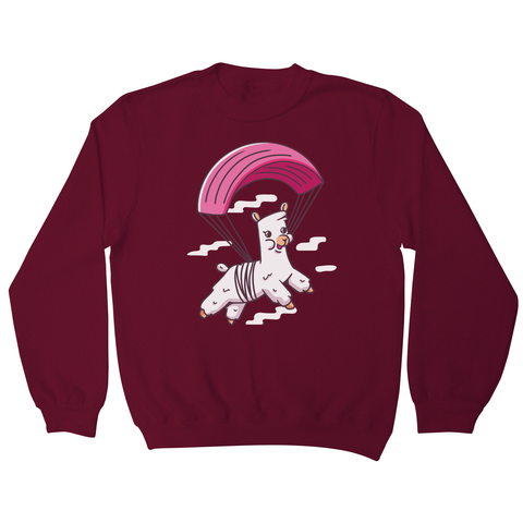 Skydiving alpaca sweatshirt - Graphic Gear
