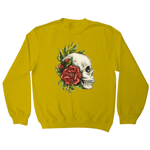 Skull roses sweatshirt - Graphic Gear