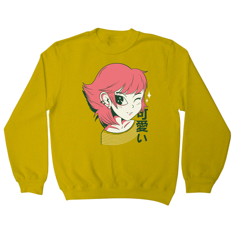 Kawaii anime girl sweatshirt - Graphic Gear