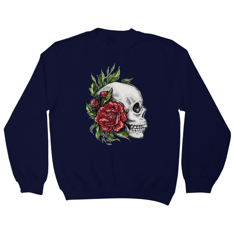 Skull roses sweatshirt - Graphic Gear