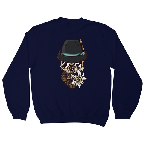Hipster skull sweatshirt - Graphic Gear