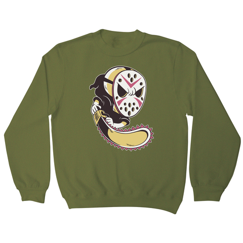 Grim reaper hockey mask sweatshirt - Graphic Gear