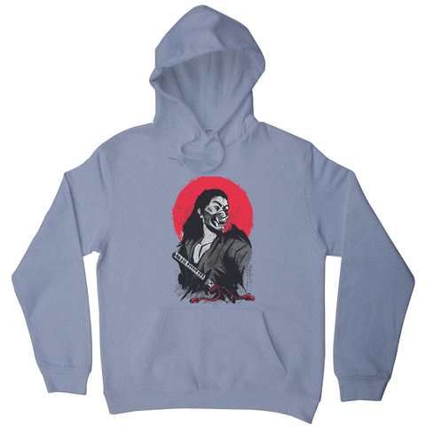 Male japanese warrior hoodie - Graphic Gear