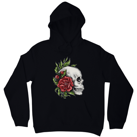 Skull roses hoodie - Graphic Gear