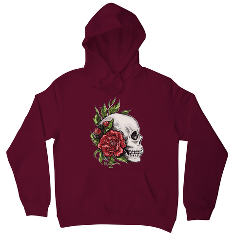 Skull roses hoodie - Graphic Gear