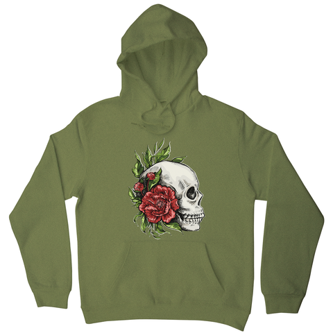 Skull roses hoodie - Graphic Gear