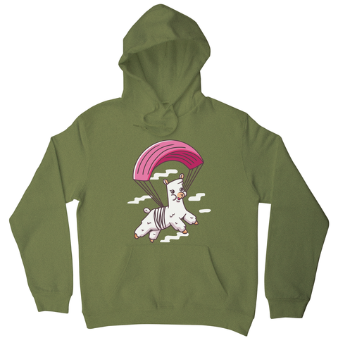 Skydiving alpaca hoodie - Graphic Gear
