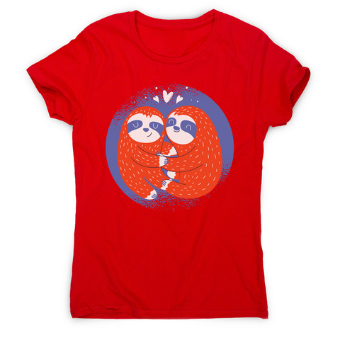 Valentines sloth women's t-shirt - Graphic Gear