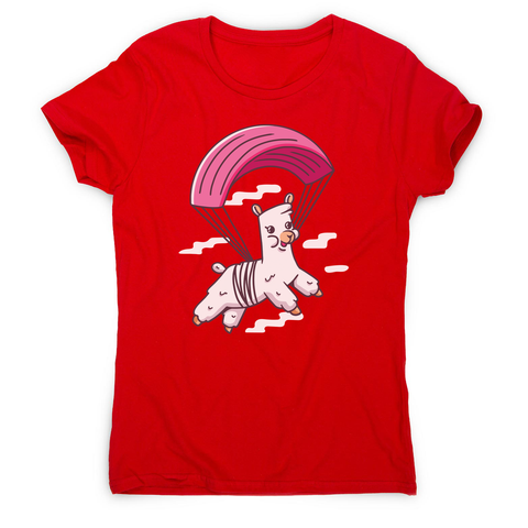 Skydiving alpaca women's t-shirt - Graphic Gear