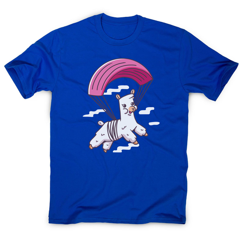Skydiving alpaca men's t-shirt - Graphic Gear
