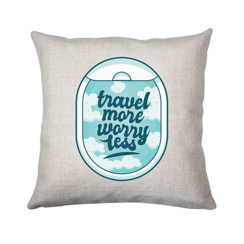 Travel quote cushion cover pillowcase linen home decor - Graphic Gear