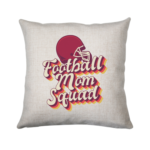 Football mom squad cushion cover pillowcase linen home decor - Graphic Gear
