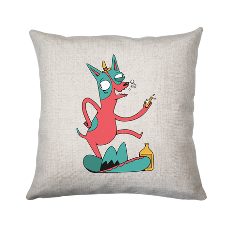 Drunk chihuahua cushion cover pillowcase linen home decor - Graphic Gear
