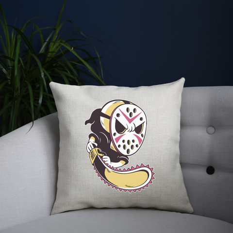 Grim reaper hockey mask cushion cover pillowcase linen home decor - Graphic Gear
