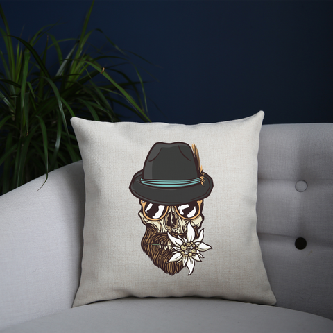 Hipster skull cushion cover pillowcase linen home decor - Graphic Gear