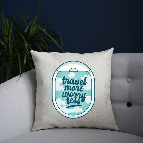 Travel quote cushion cover pillowcase linen home decor - Graphic Gear