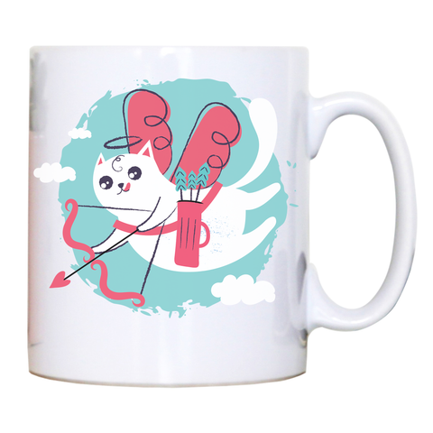 Cupid cat mug coffee tea cup - Graphic Gear