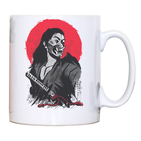 Male japanese warrior mug coffee tea cup - Graphic Gear