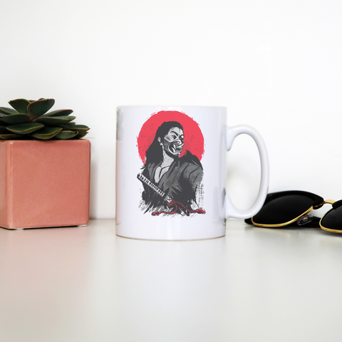 Male japanese warrior mug coffee tea cup - Graphic Gear