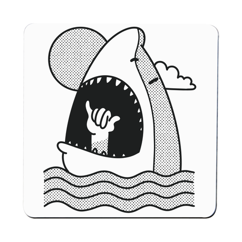 Shaka shark coaster drink mat - Graphic Gear