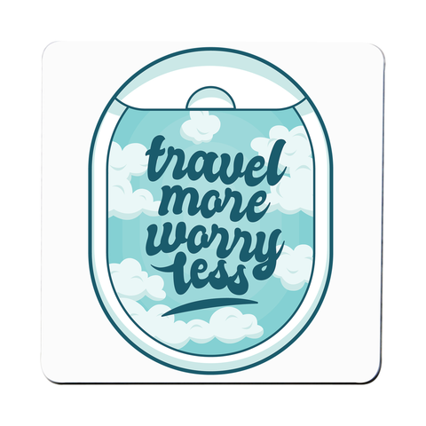 Travel quote coaster drink mat - Graphic Gear