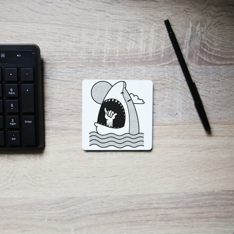 Shaka shark coaster drink mat - Graphic Gear