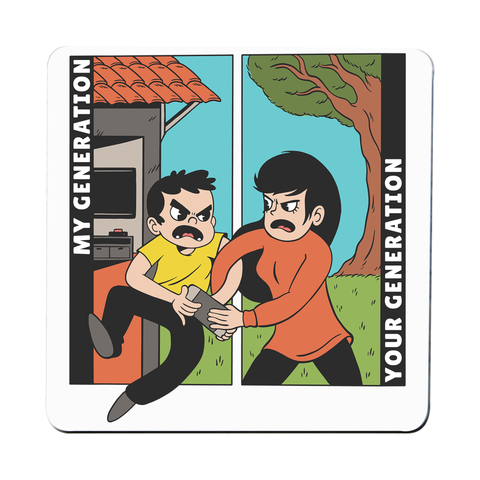 Generation cartoons coaster drink mat - Graphic Gear