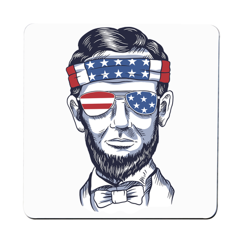 Funny abraham lincoln coaster drink mat - Graphic Gear