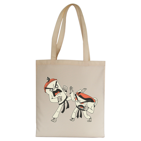 Coffee tea fight tote bag canvas shopping - Graphic Gear