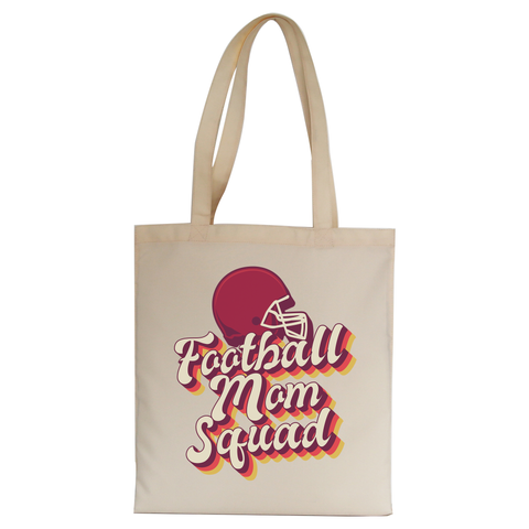 Football mom squad tote bag canvas shopping - Graphic Gear