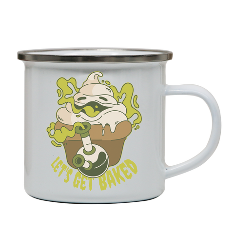Stoned cupcake enamel camping mug outdoor cup colors - Graphic Gear